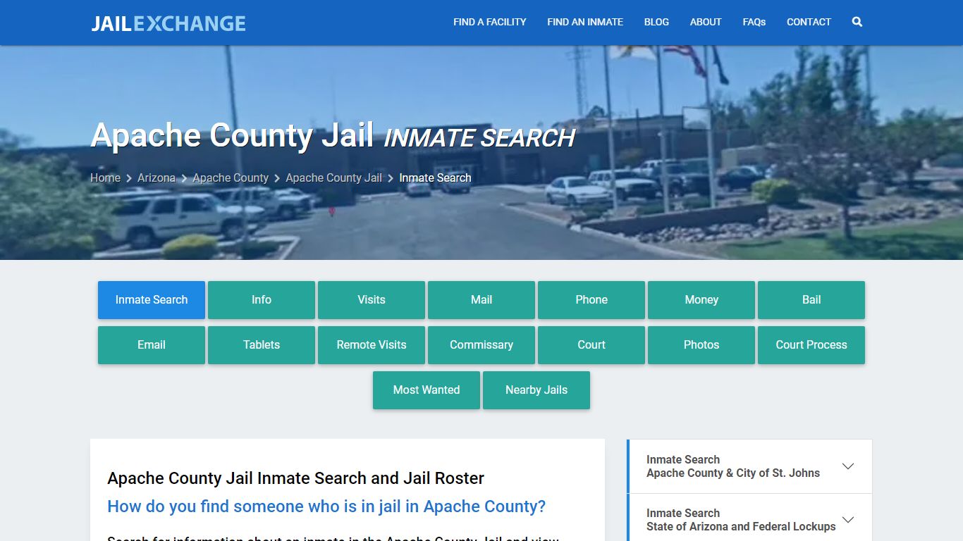 Inmate Search: Roster & Mugshots - Apache County Jail, AZ